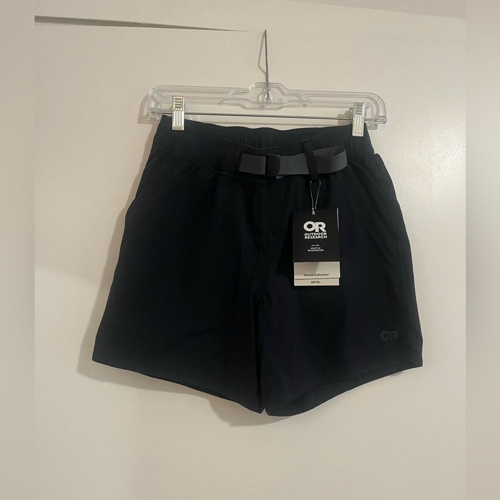 NWT- Outdoor Research Women’s XS Black Hiking Shorts
